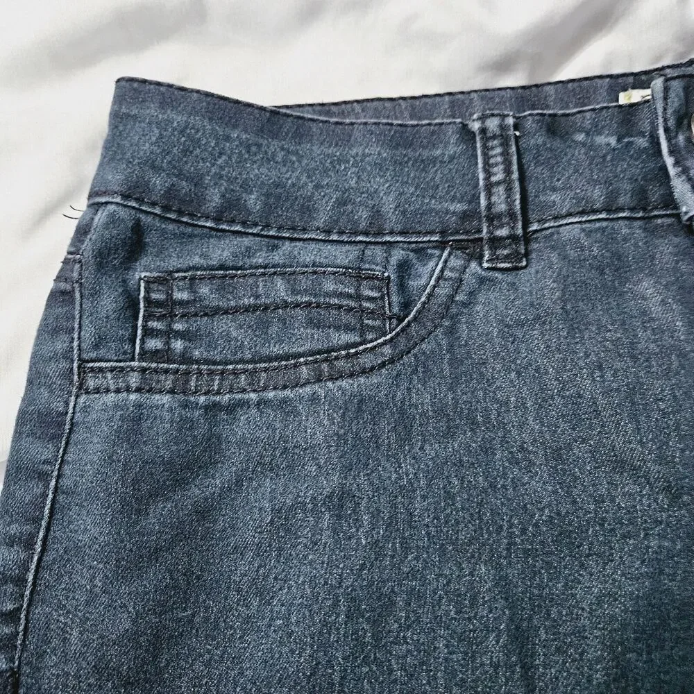 Indigo Rein Womens Skinny Jeans Blue Size 5 Cotton Blend Button Zip Stretch